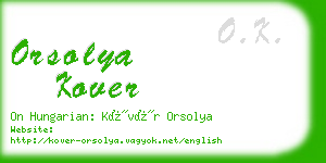 orsolya kover business card