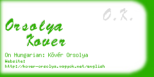 orsolya kover business card
